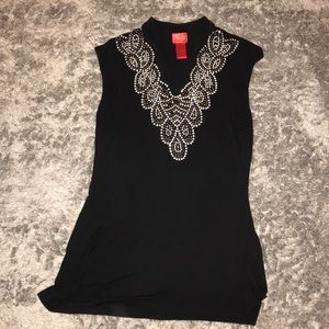 Long black cute soft shirt